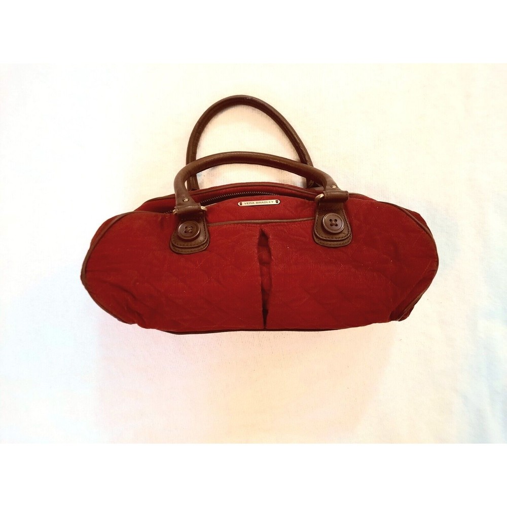 Vera Bradley Red Corduroy Canyon Collection Hand Bag Purse